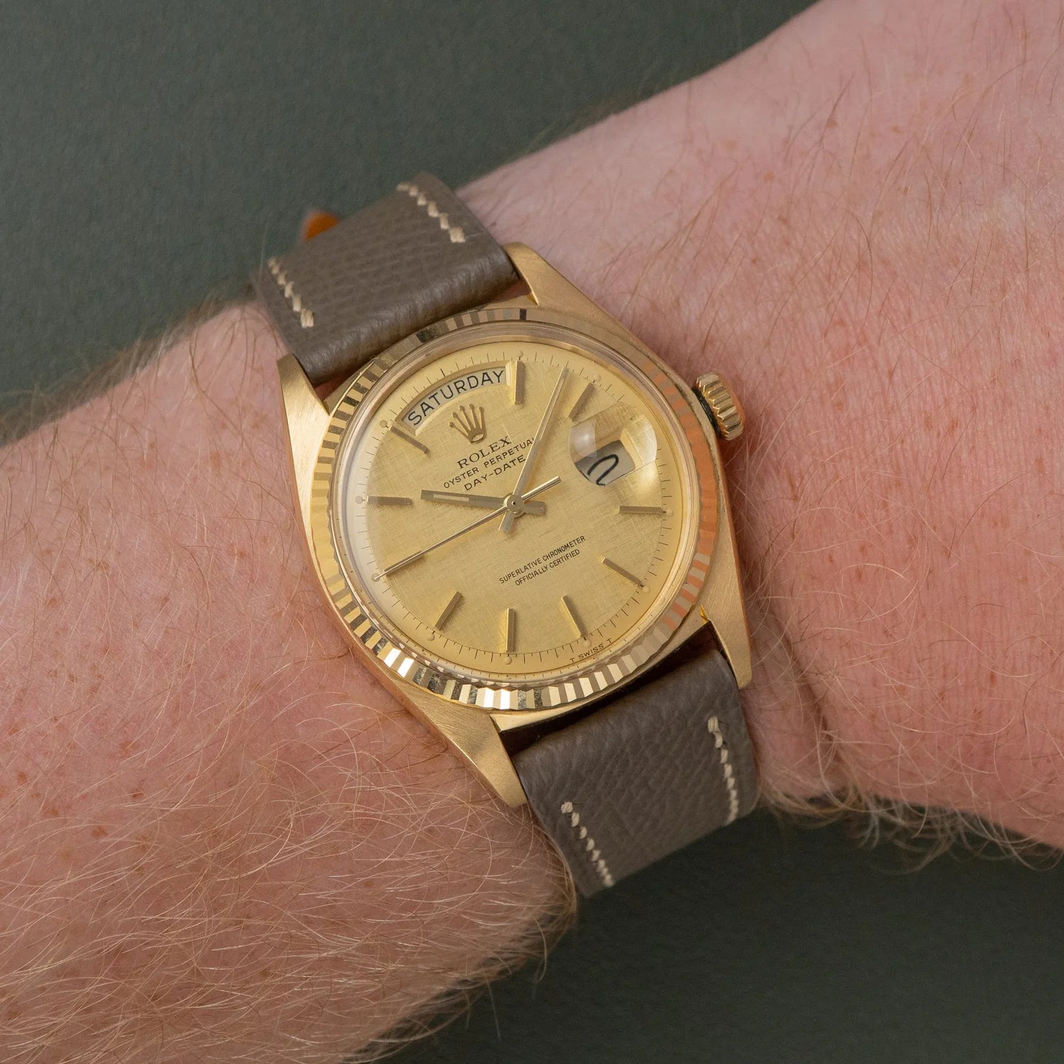 Rolex Day-Date 1803 Linen Dial (1972)