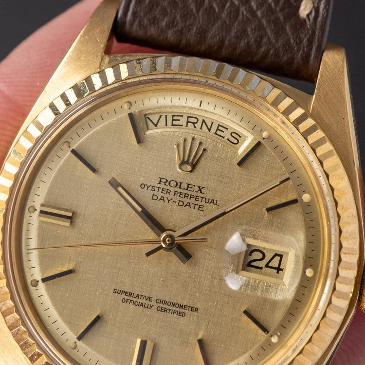 Rolex Day-Date 1803 Linen Sigma Dial (1973)